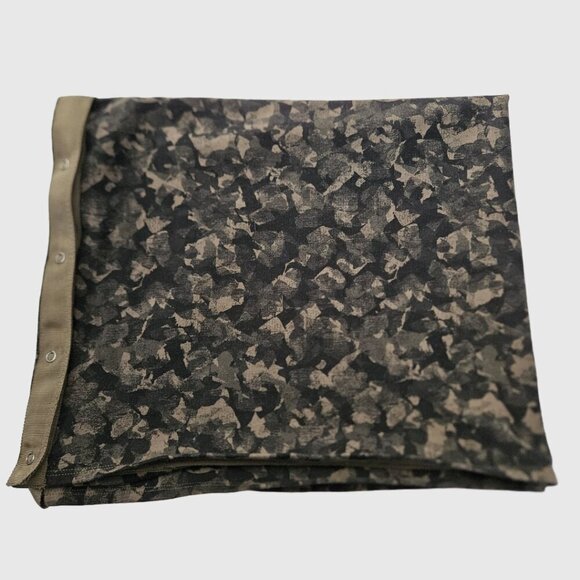 Lululemon Vinyasa Scarf Cotton Wrap Mystic Jungle Fatigue Green Black - Picture 4 of 8